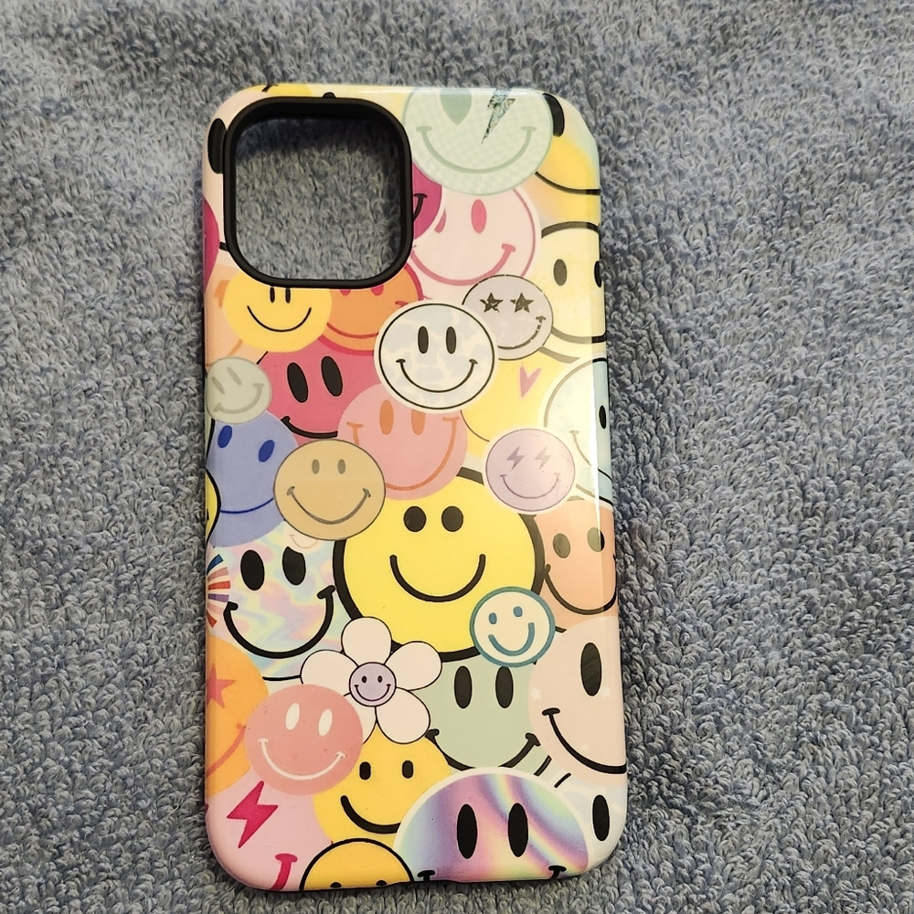Colorful Smiley Face Phone Case For IPhone 12 Pro Max